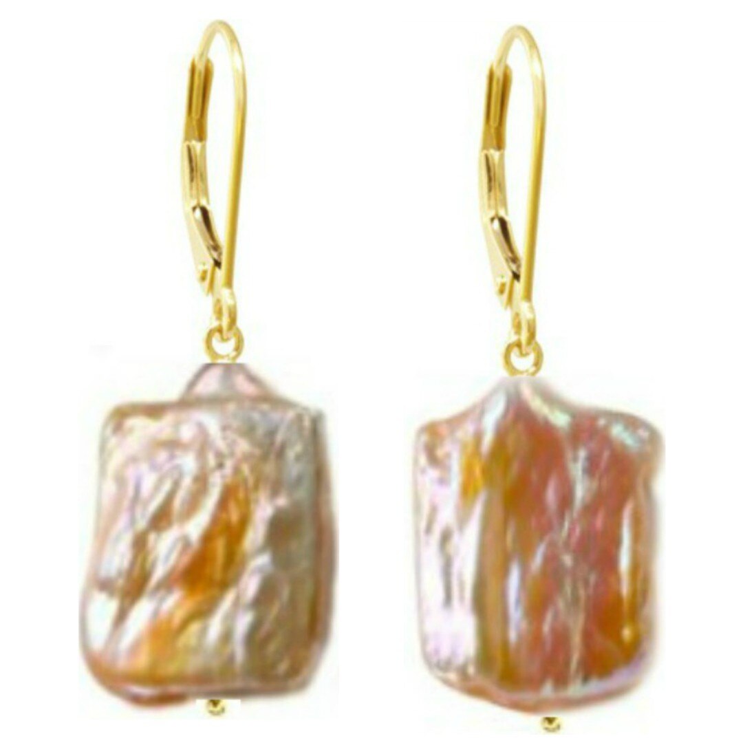 Cercei Aur Perle Naturale Multicolore Baroque
