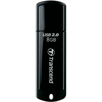 Memorie USB Transcend JetFlash® 350 8GB, USB 2.0, Black Memorie USB Transcend JetFlash® 350 8GB, USB 2.0, Black
