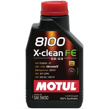 Ulei motor Motul 8100 X-Clean Fe 5W30, 1L Ulei motor Motul 8100 X-Clean Fe 5W30, 1L