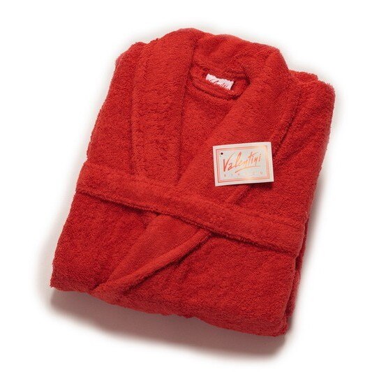 Halat baie Valentini, Bumbac, Rosu, L