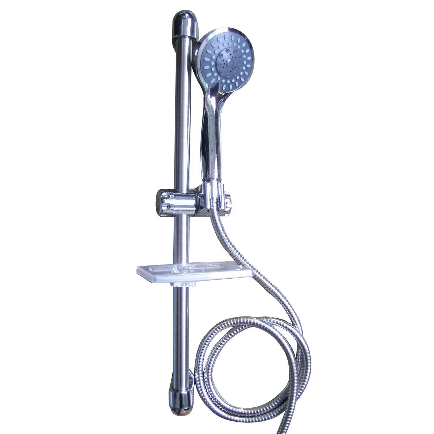 Set dus iMKⓇ para, furtun, suport culisant, savoniera si bara, 5 functii, 1.5 metri, finisaj cromat