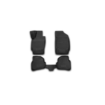 Set covorase cauciuc, negre, tip tavita Premium compatibil VW Polo sedan 2010 - prezent Set covorase cauciuc, negre, tip tavita Premium compatibil VW Polo sedan 2010 - prezent