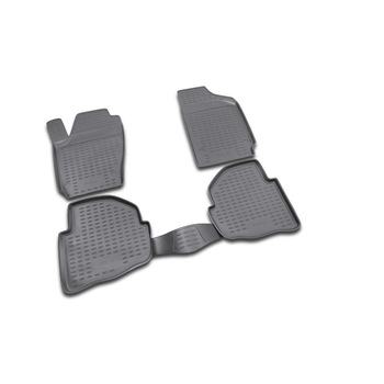 Set covorase cauciuc, negre, tip tavita Premium/personalizat compatibil VW Polo 02/2002-2009 Set covorase cauciuc, negre, tip tavita Premium/personalizat compatibil VW Polo 02/2002-2009