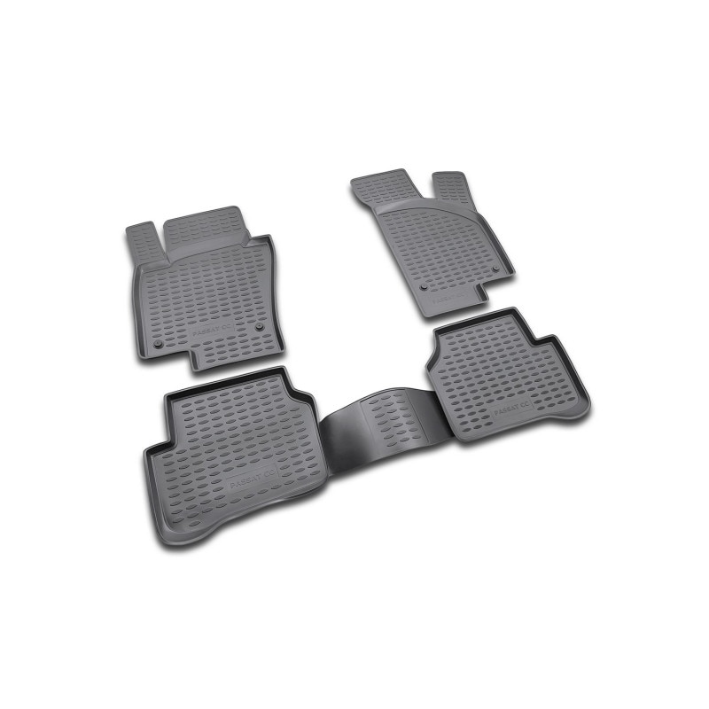 Set covorase cauciuc, negre, tip tavita Premium/personalizate compatibil VW Passat CC 02/2009 - prezent