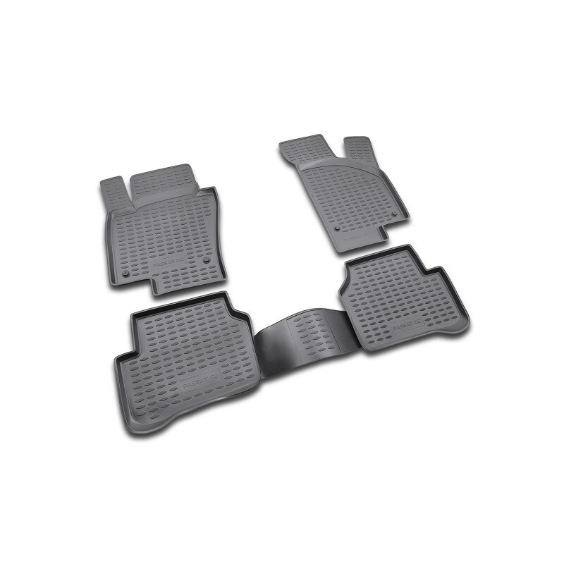 Set covorase cauciuc, negre, tip tavita Premium compatibil VW Passat CC 02/2009 - prezent