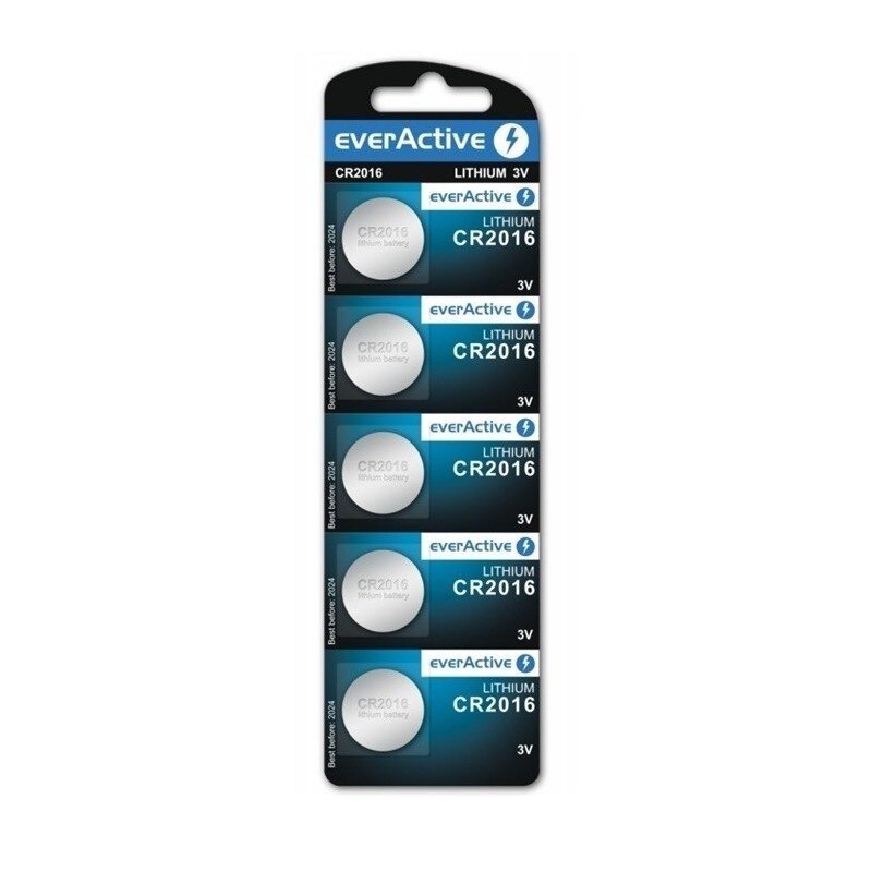Baterie profesionala everActive CR2016 6016 90mAh 3V Set 1x Blister