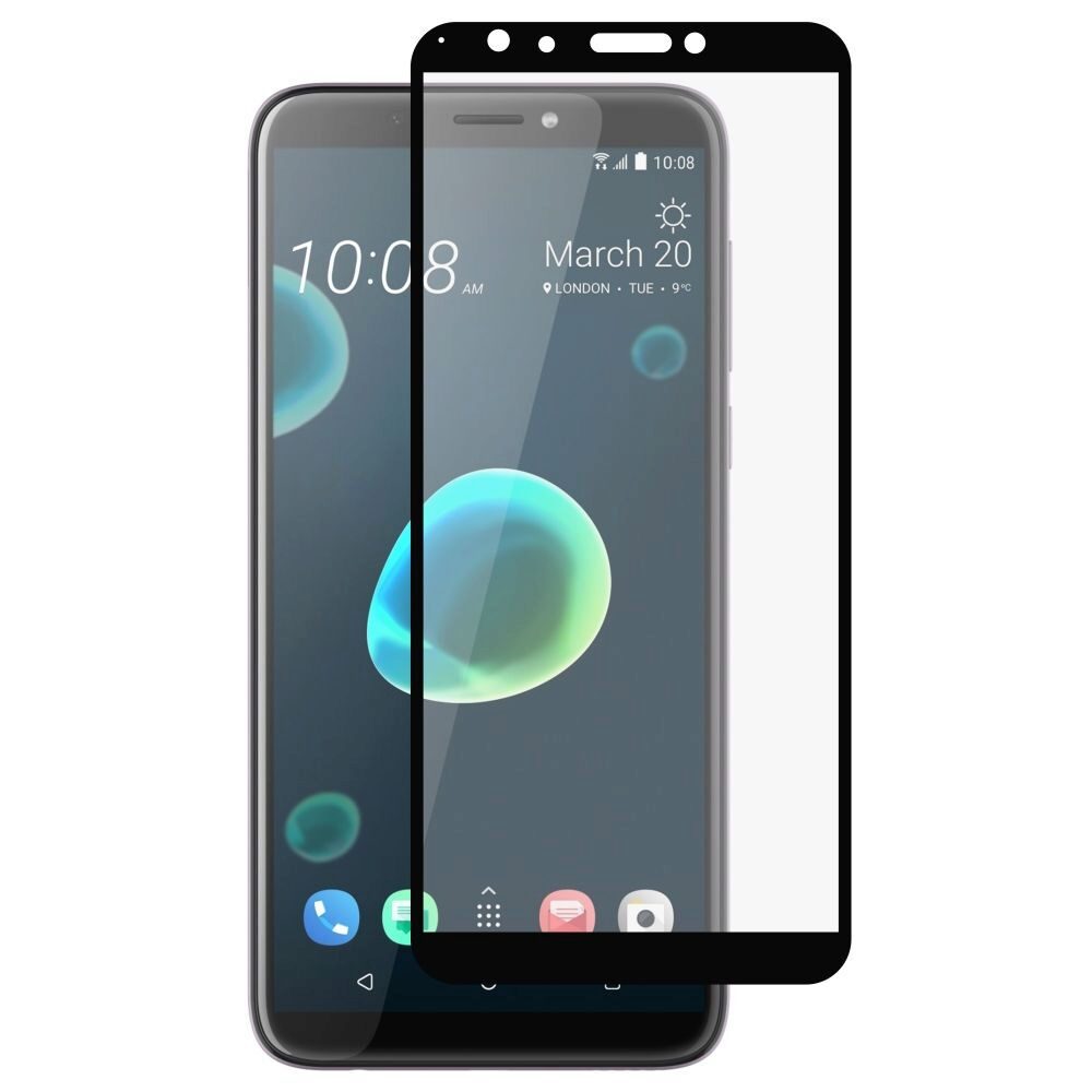 Folie Sticla MyScreen L!ite pentru HTC Desire 12+ Plus, Full Cover (acopera tot ecranul), 9H, 0.33 mm, Negru