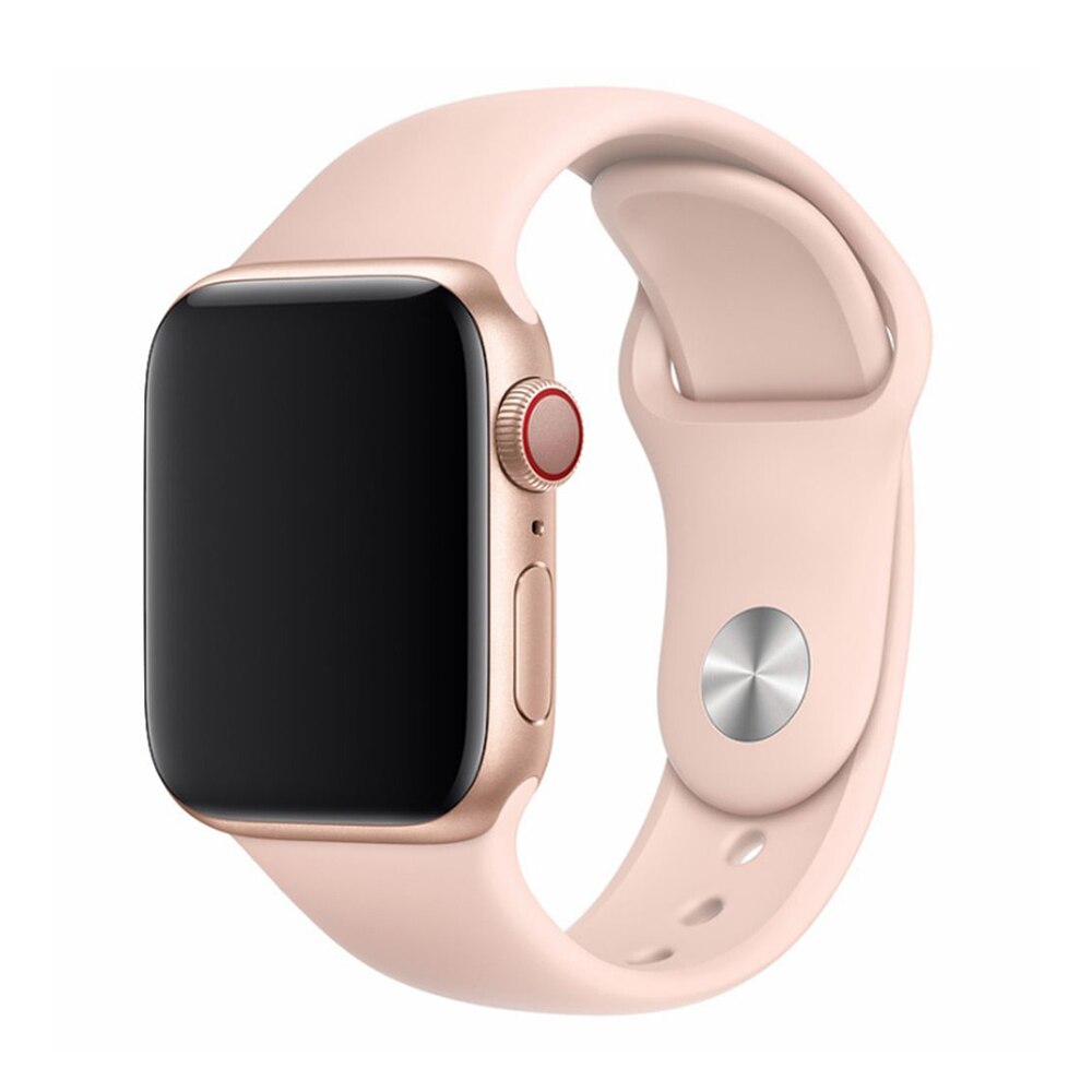 Curea Devia Deluxe Series Sport pentru Apple Watch 38mm / 40mm, Pink Sand, silicon