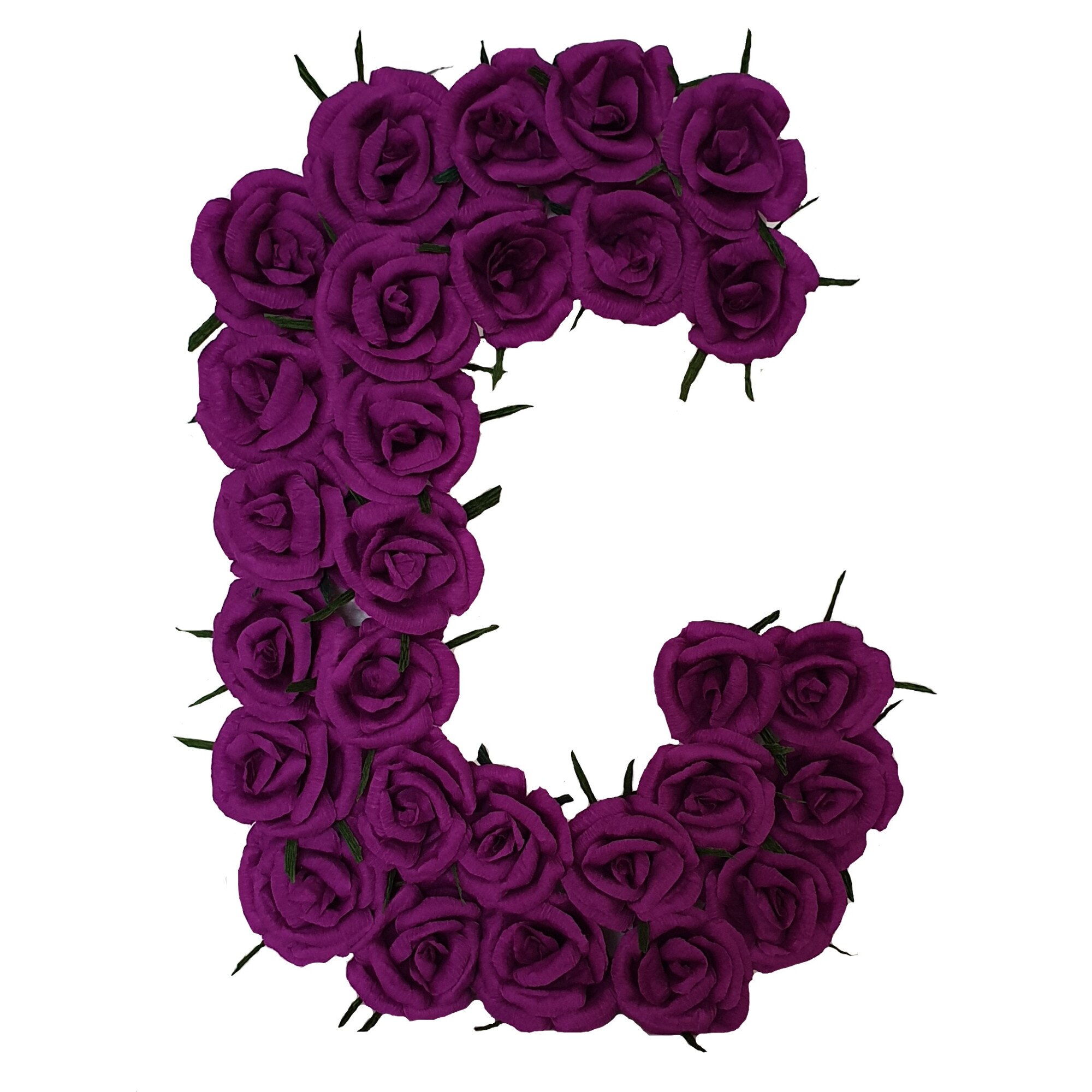 Litera volumetrica C Handmade Minis Boutique, mov