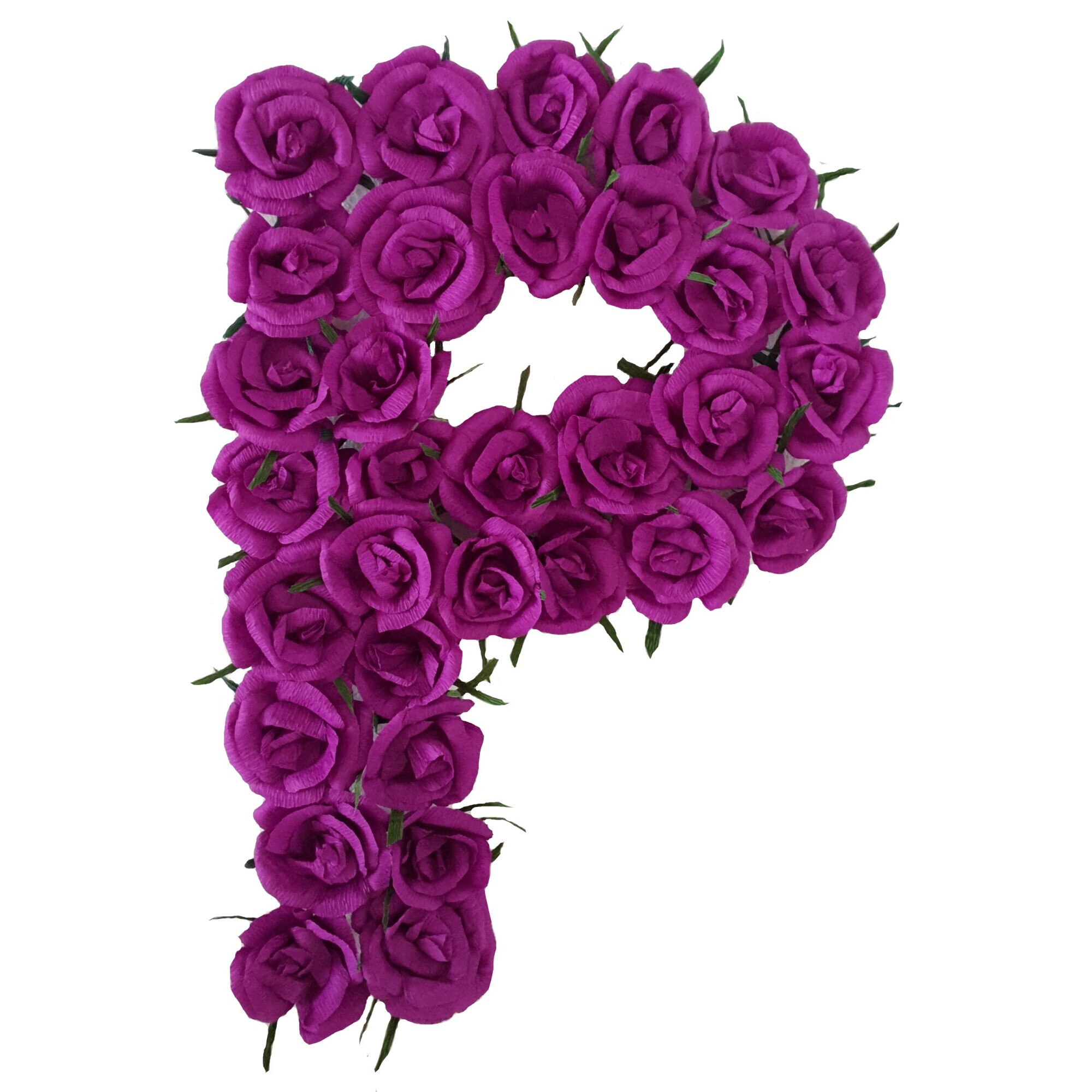 Litera volumetrica P Handmade Minis Boutique, mov