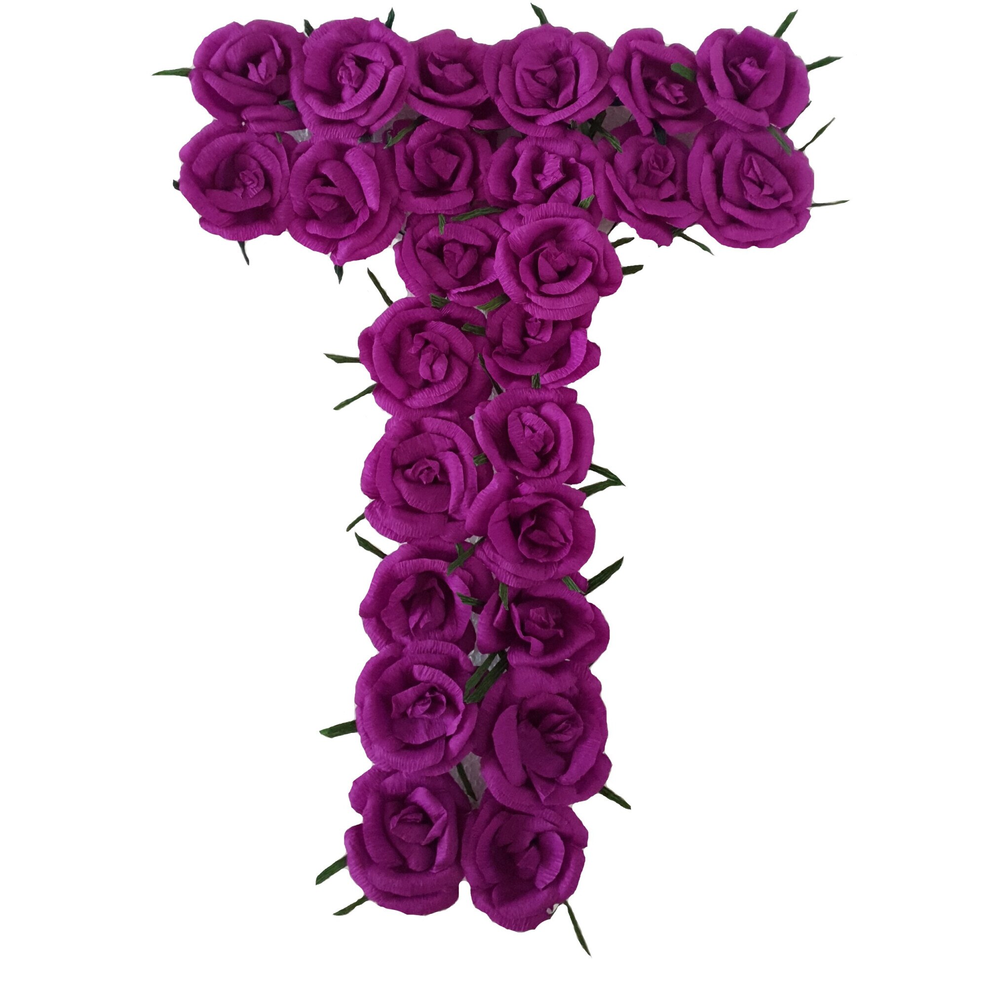 Litera volumetrica T Handmade Minis Boutique, mov