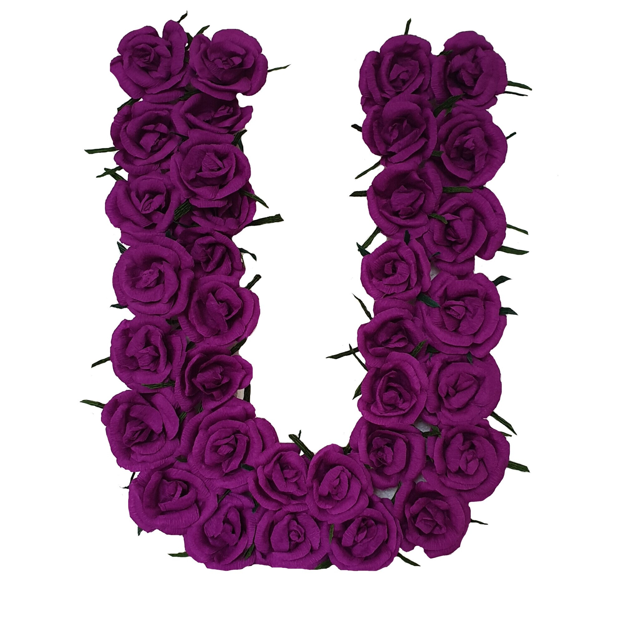 Litera volumetrica U Handmade Minis Boutique, mov