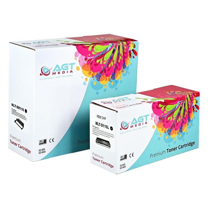 M2675F Set Cartus Toner + Unitate Imagine (Drum Unit) AGT Media Premium, compatibil cu Samsung MLT-D116L/MLT-R116, 3000 pagini + 9000 pagini, pentru Samsung Xpress M2675F, Samsung Xpress M2675FN
