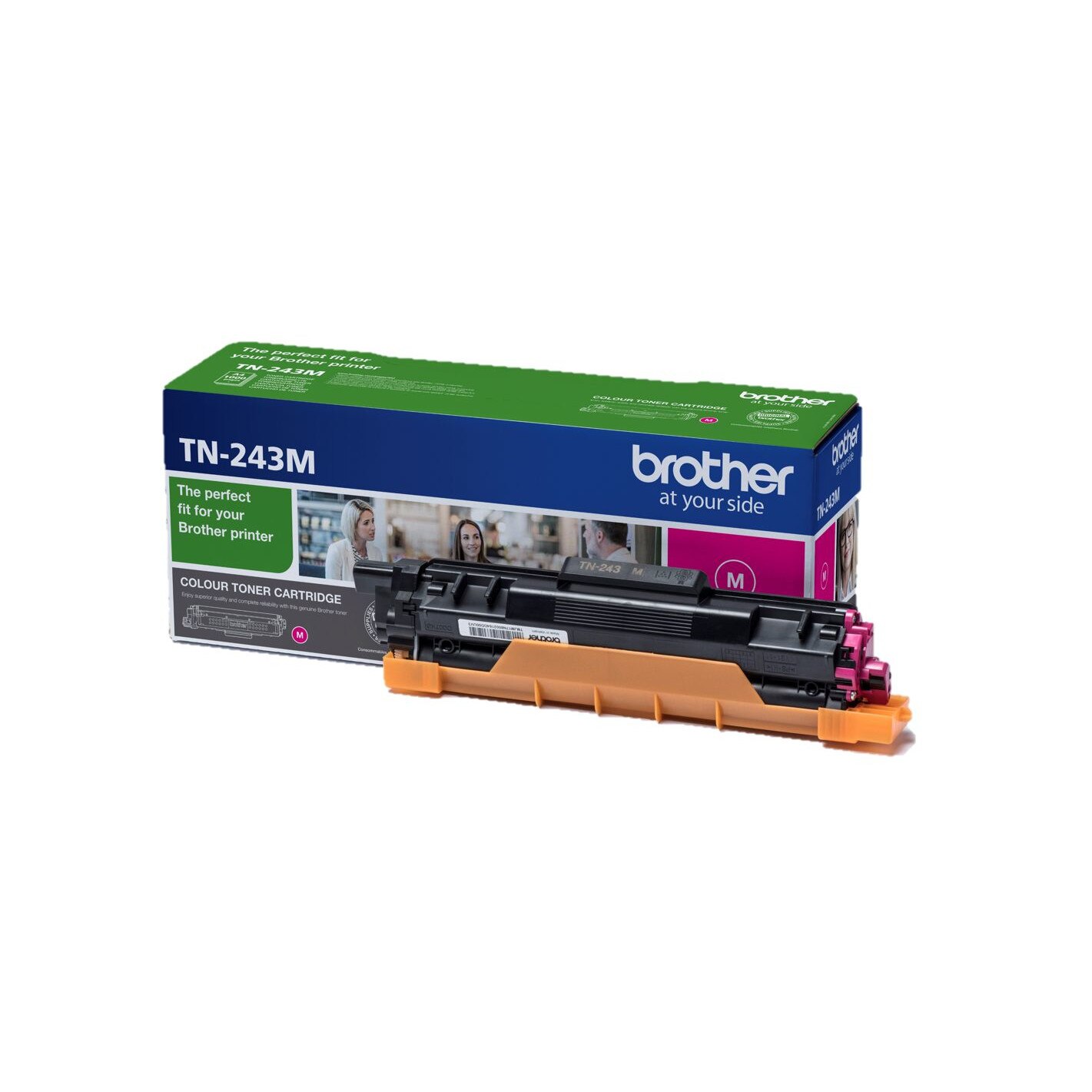 Cartus Toner Original Brother TN243M, Magenta, 1000 pagini, pentru imprimante Brother DCP L3510CDW, DCP L3550CDW, HL L3210CW, HL L3230CW, HL L3270CDW, MFC L3710CW, MFC L3730CDN, MFC L3750CDW, MFC L3770CDW