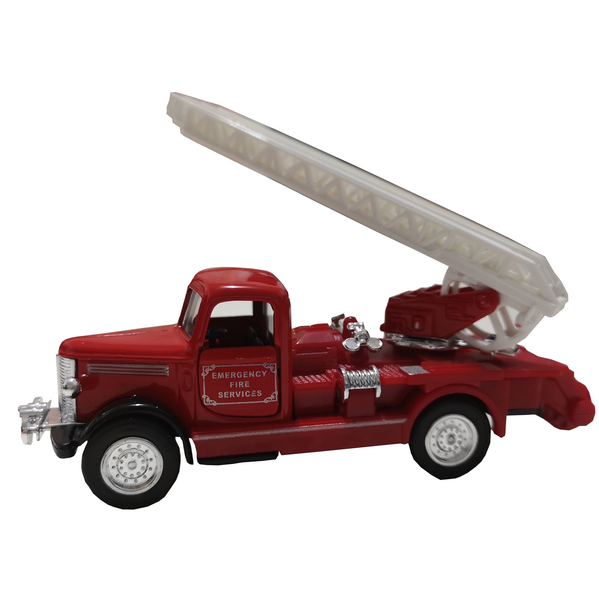 Mini-masina de pompieri, GoKi, rosie, 13.5 cm, Di Cast