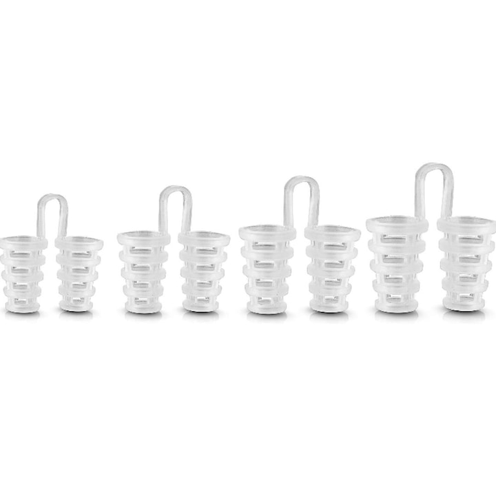 Set AntiSforait pentru nas si gura - Tratarea sforaitului si a apneei, 1 gutiera + 4 perechi, din Silicon Medical