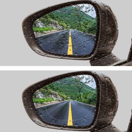Folie anti ceata pentru oglinda retrovizoare Rainproof Film, 2 bucati