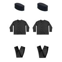 Costum bucatar, Lca imbracaminte, S, tercot negru