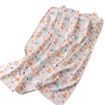 Aleza impermeabila (paturica) absorbanta lavabila, refolosibila, pentru schimbat scutecul bebelusului, protectie pat, 50x70 cm, Pasarele Aleza impermeabila (paturica) absorbanta lavabila, refolosibila, pentru schimbat scutecul bebelusului, protectie pat, 50x70 cm, Pasarele