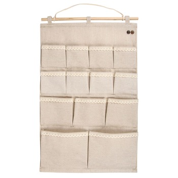 Organizator suspendat S-Home cu 13 compartimente, bej, 42x63 cm Organizator suspendat S-Home cu 13 compartimente, bej, 42x63 cm
