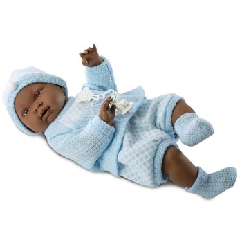 Papusa Llorens, 45 cm, 3 ani+, Albastru/Negru Papusa Llorens, 45 cm, 3 ani+, Albastru/Negru