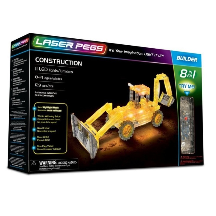 Конструктор 8 в 1 Laser Pegs Construction