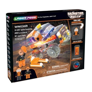 Set de constructie LASER PEGS, Wrecker, 250 piese Set de constructie LASER PEGS, Wrecker, 250 piese