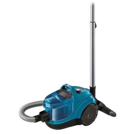 Aspirator fara sac Bosch BGC1B100, 1.4 l, Tub telescopic metalic, 700 W, Negru/Albastru