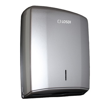 Dispenser prosoape hartie pliate V Elegance, Losdi, ABS, Gri, capacitate 600 de prosoape pliate, garantie 3 ani Dispenser prosoape hartie pliate V Elegance, Losdi, ABS, Gri, capacitate 600 de prosoape pliate, garantie 3 ani