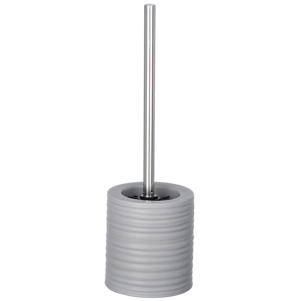 Perie de toaleta Mila, Wenko, Ceramica/Silicon, Gri