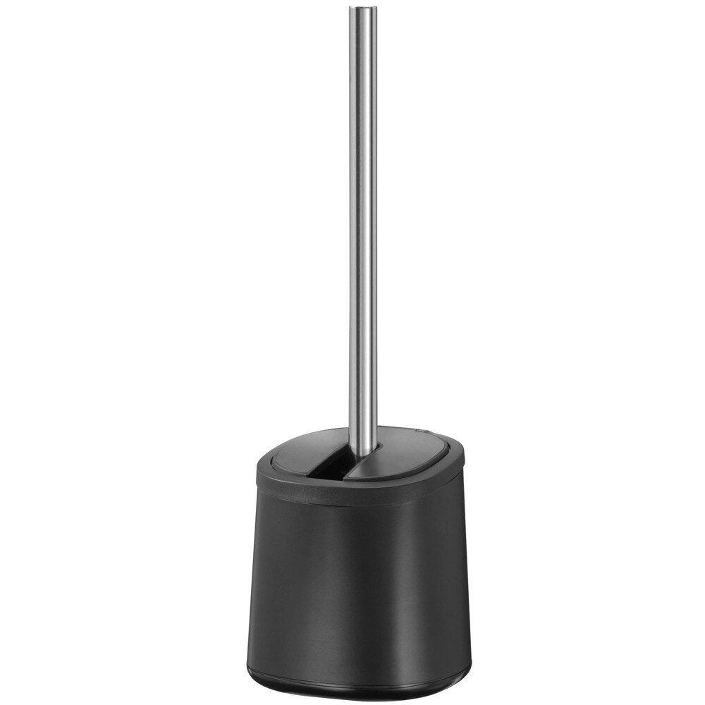Set perie de toaleta Kerr, Wenko, Plastic/Otel, Negru