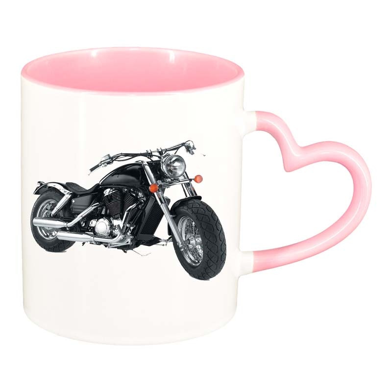 Cana Motor, interior roz, maner inima, 330ml, D43