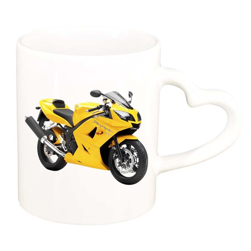 Cana Motor, alb, maner inima, 330ml, D42