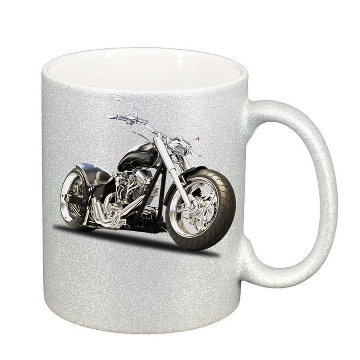 Cana Motor, argintiu sidefata glitter, 330ml, D49