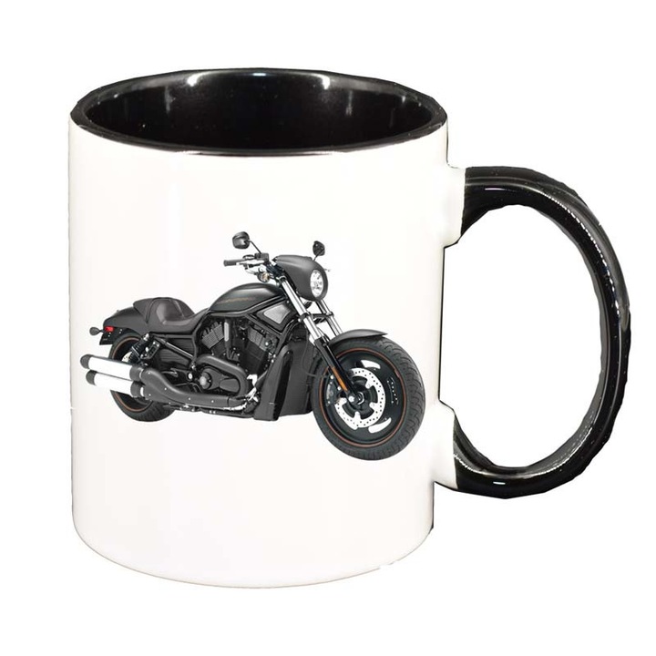 Motoros bögre, fekete belső, 330ml, D45