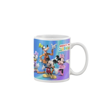 Cana Clubul lui Mickey Mouse , alba , ceramica , 330 ml Cana Clubul lui Mickey Mouse , alba , ceramica , 330 ml