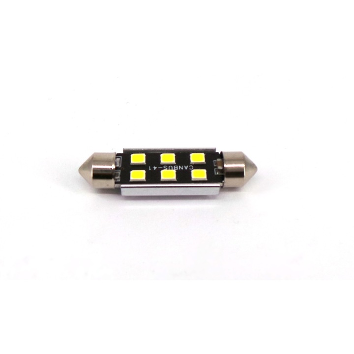 Set 2 becuri LED motoLEDy, 41 mm, SV8.5, C3W, C5W, C10W, 12-24 V, CANBUS, 220 lm, Alb