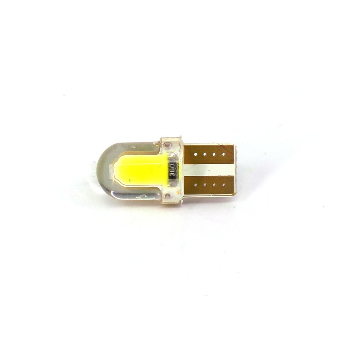 2 db LED izzó készlet, T10, W5W, W3W, 12V CANBUS, fehér
