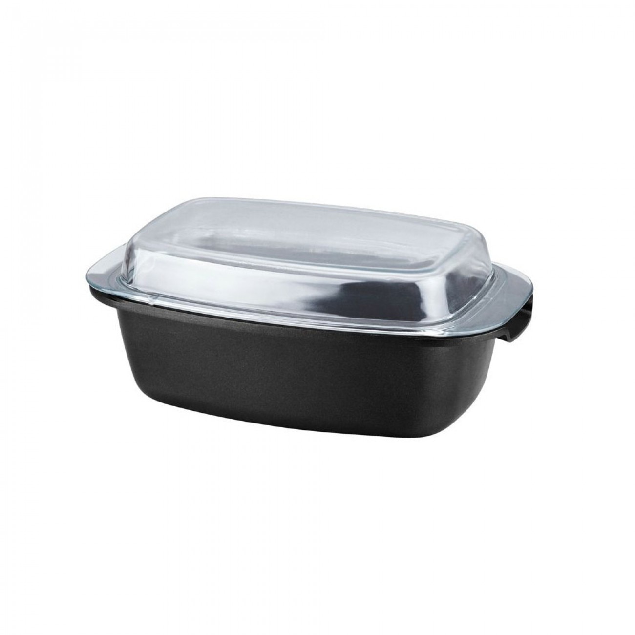 Oala pentru cuptor si plite - roster Herenthal HT-HAVR32, 5.5 litri, Acoperire Marmura Greblon C3+, Negru