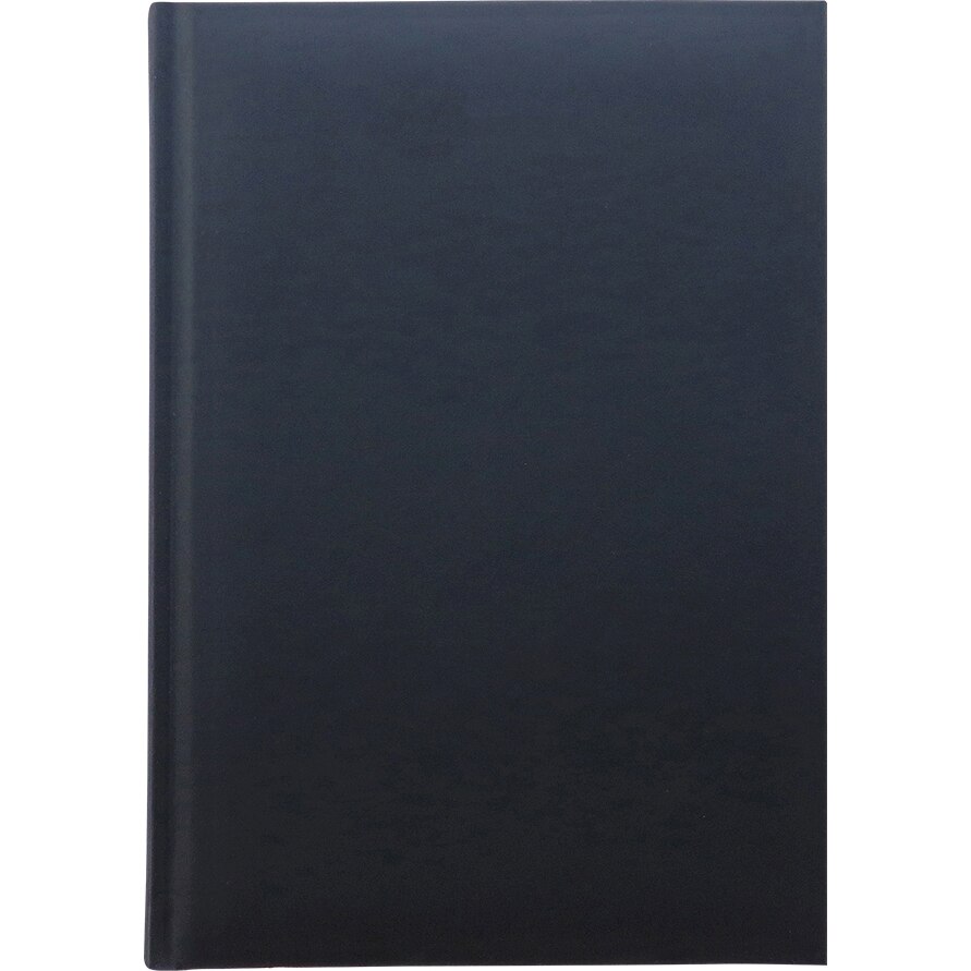 Agenda nedatata, A5, hartie offset alb, coperta negru