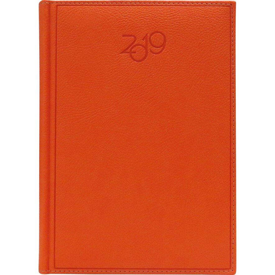 Agenda Dakota, A5, datata hartie ivory, coperta portocalie