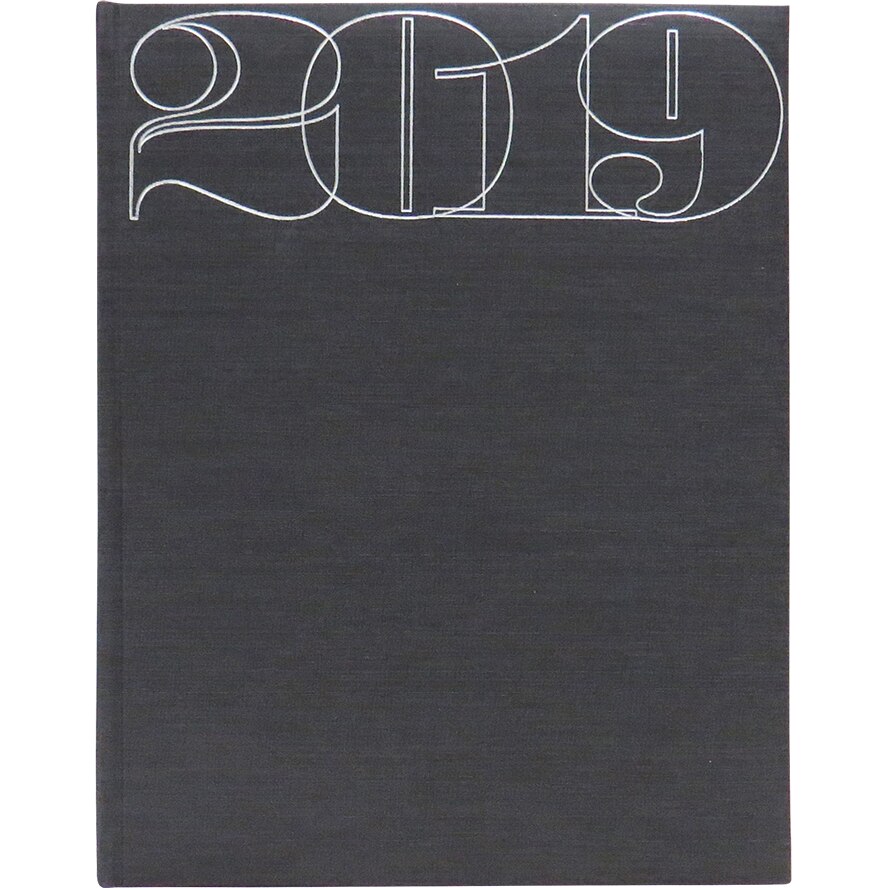 Agenda Silk, A4, datata hartie alba, coperta antracit