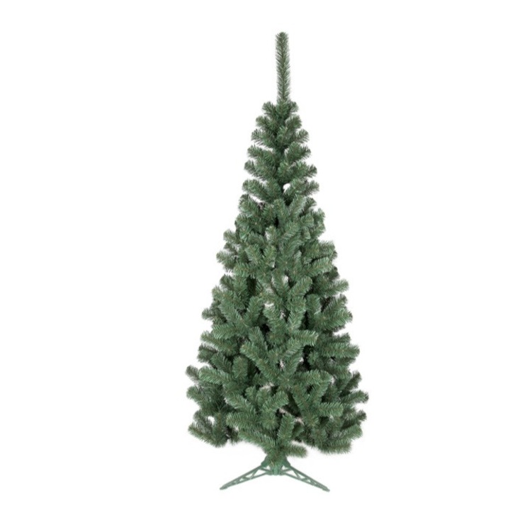 Brad artificial de Craciun, Craciun Market, 210 cm, suport inclus