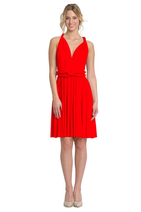 INFINITY, rövid ruha, tüll nélküli, piros szín, S