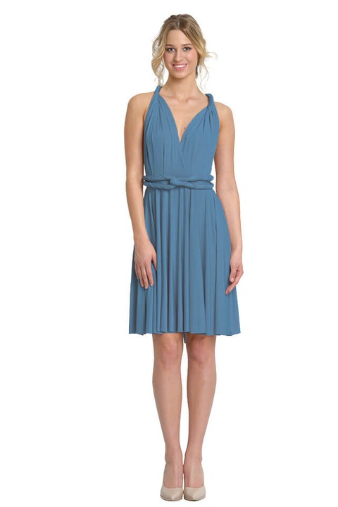 INFINITY, rövid ruha, tüll nélküli, középkék szín, M