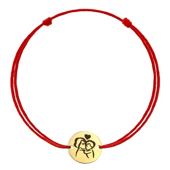 bratara ban quotmama si copilulquot din aur galben 14k cu snur rosu emer gold imagen 3_0_
0