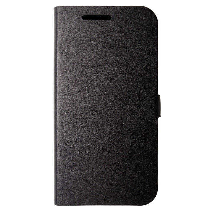 Husa tip carte cu stand Magnet Book neagra pentru Vodafone Smart Prime 6 4G