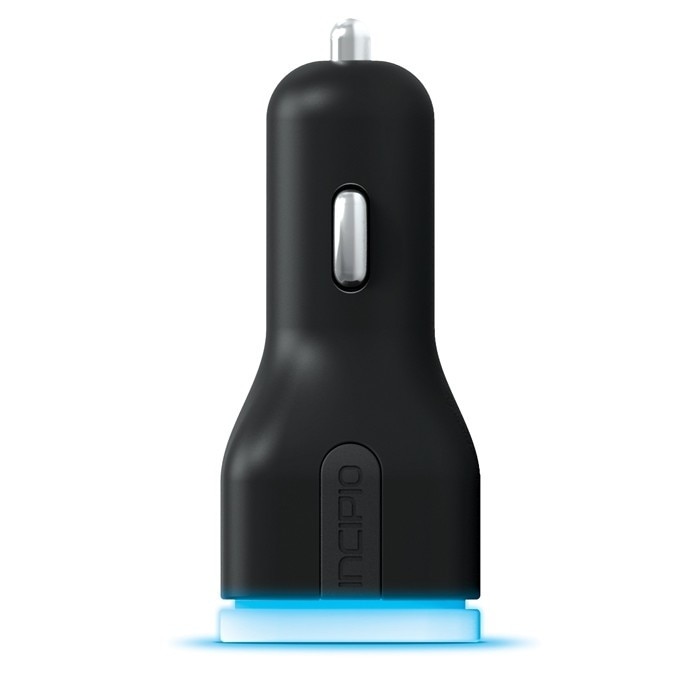 Incarcator auto cu notificare prin Bluetooth INCIPIO Prompt 2.4A Black