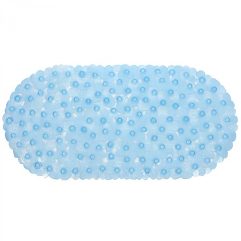 Covor baie cu ventuze, bleu, 35 x 70 cm, ATS, antiderapant Covor baie cu ventuze, bleu, 35 x 70 cm, ATS, antiderapant