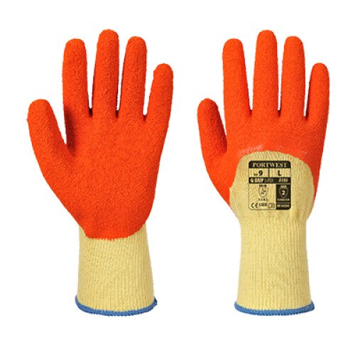 Manusi Grip Xtra, SafetyZone, Galben si Portocaliu, XL